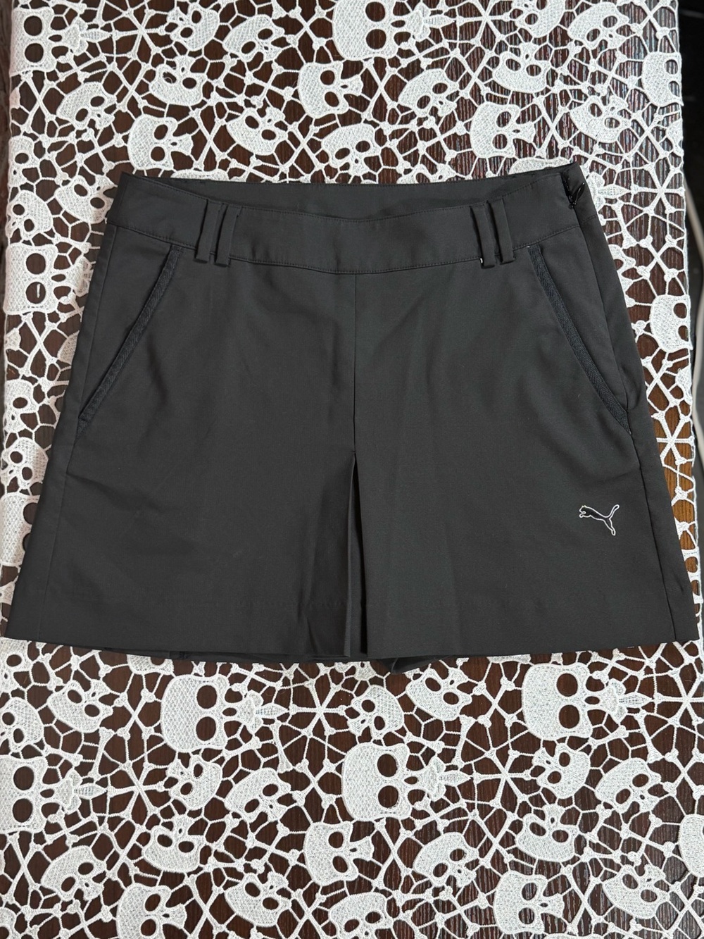 Puma Black Women's Golf Skort with Subtle Logo